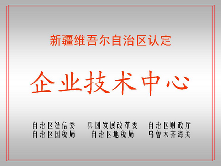 自治區(qū)級企業(yè)技術(shù)中心（藍山屯河屯河新材料公司）